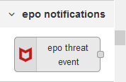 ePolicy Orchestrator (ePO) Notifications Nodes